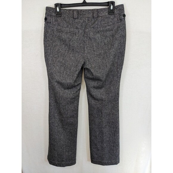 Body by Victoria The Christie Fit Gray Wool Dress Pants Women's Size 4 Tall - Picture 3 of 9